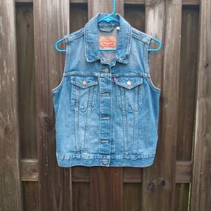 Vintage Levi's jean vest youth